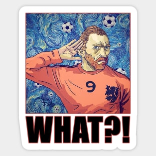 Football Art - Van Gogh - Starry Night - WHAT?! (ALTERNATE) Sticker